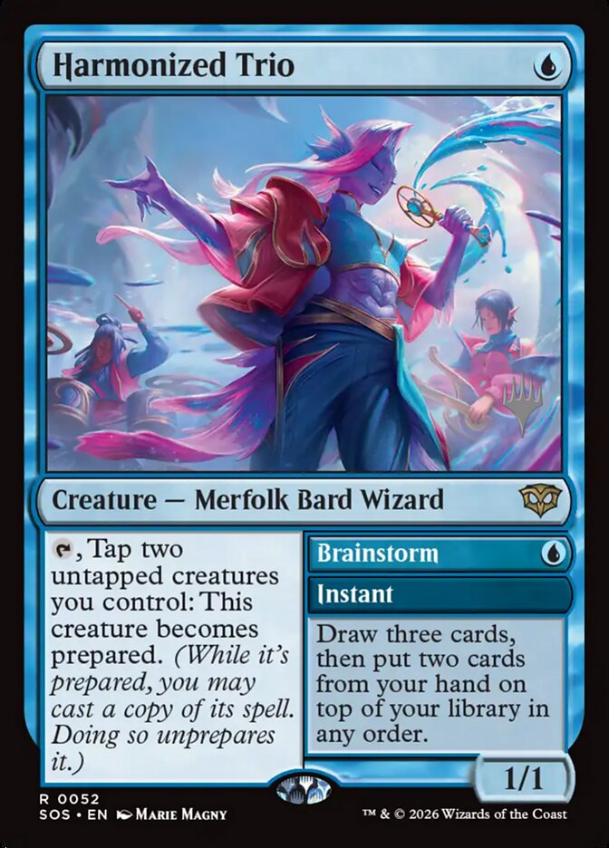 Harmonized Trio // Brainstorm (Secrets of Strixhaven Promos)