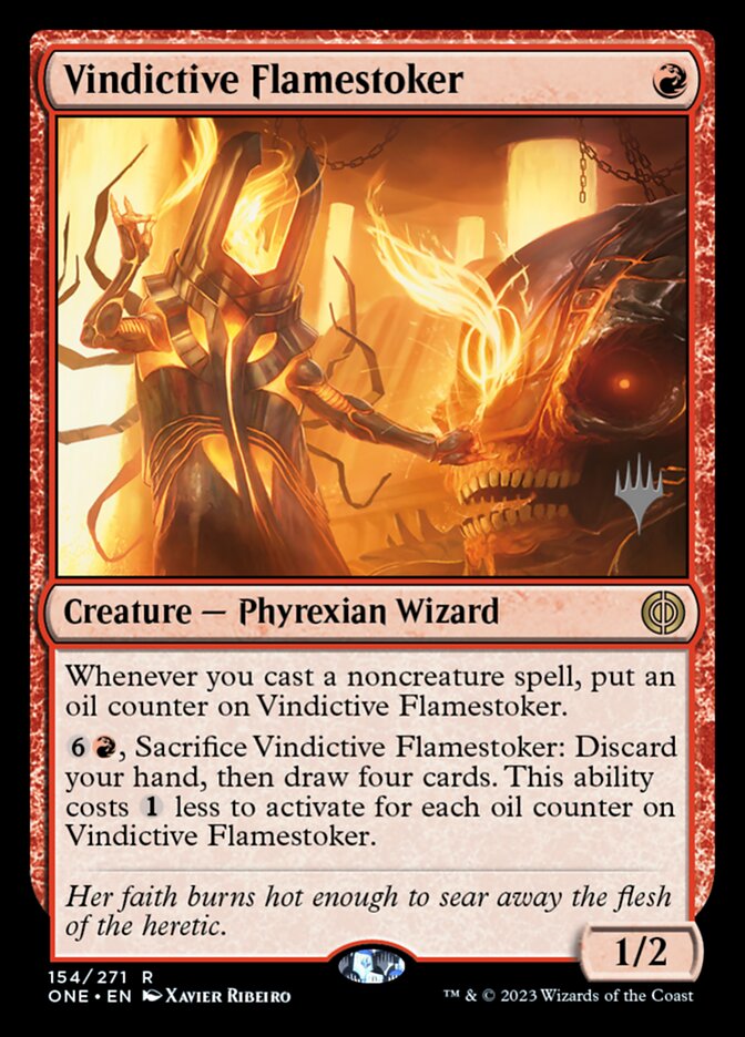 Vindictive Flamestoker (Phyrexia: All Will Be One Promos)