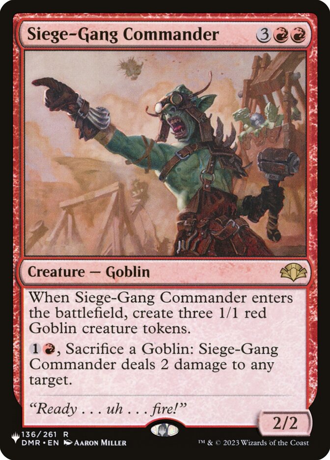 Siege-Gang Commander (The List)