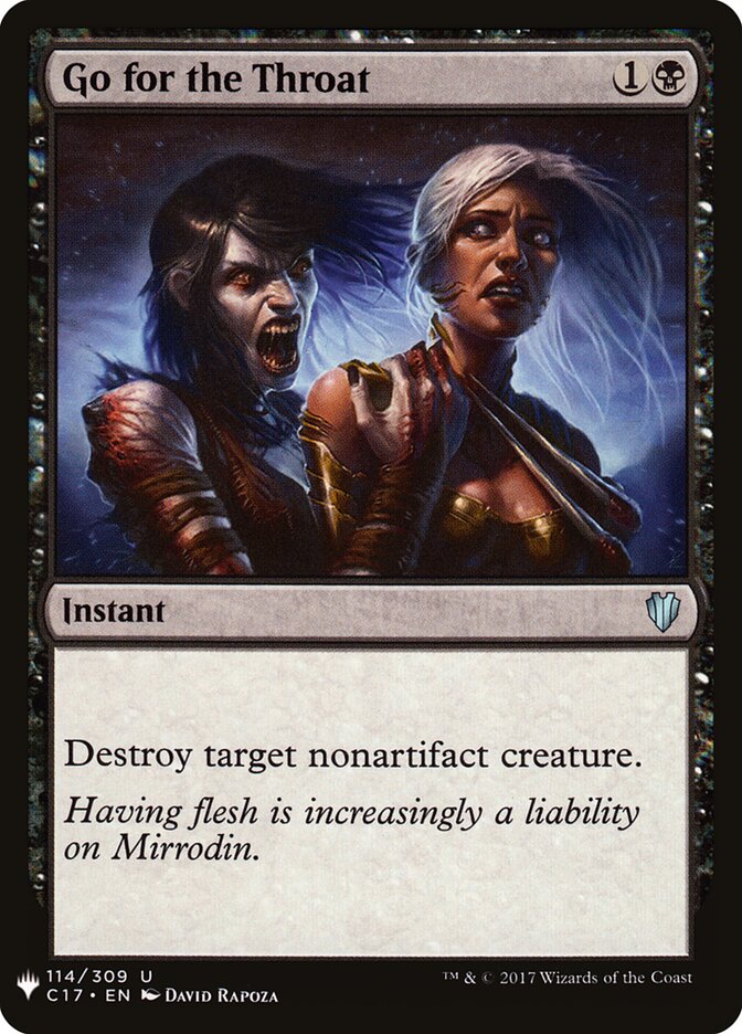 Go for the Throat (The List)