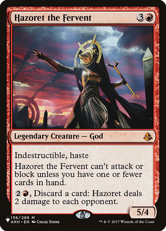 Hazoret the Fervent (The List)