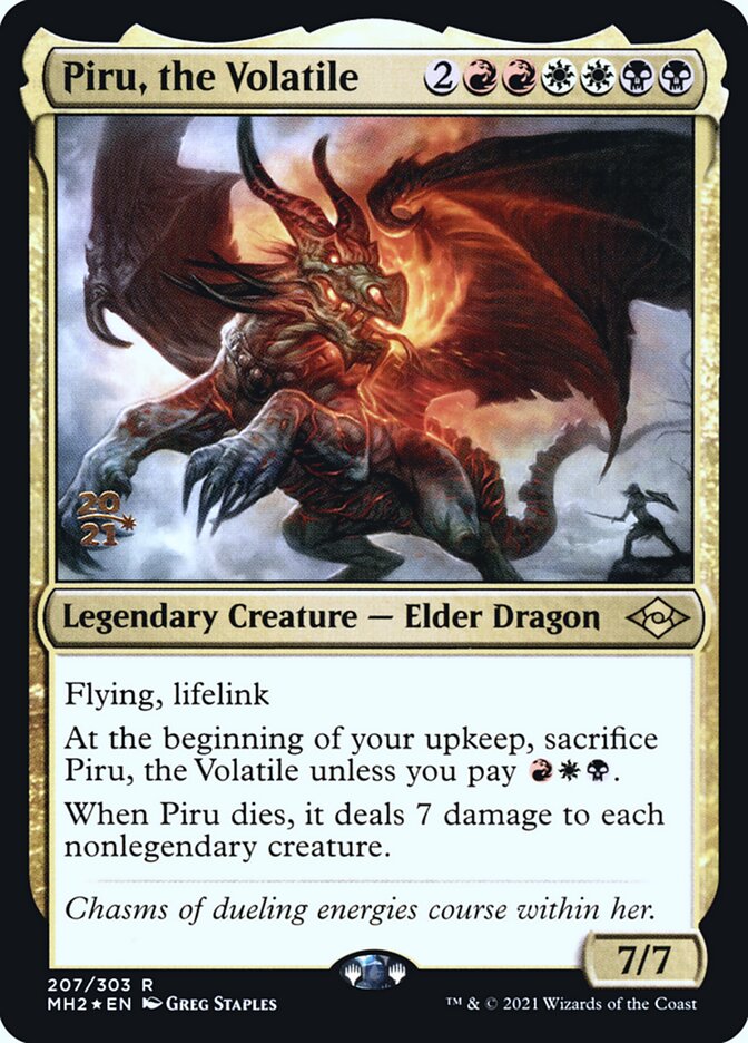 Piru, the Volatile (Modern Horizons 2 Promos)