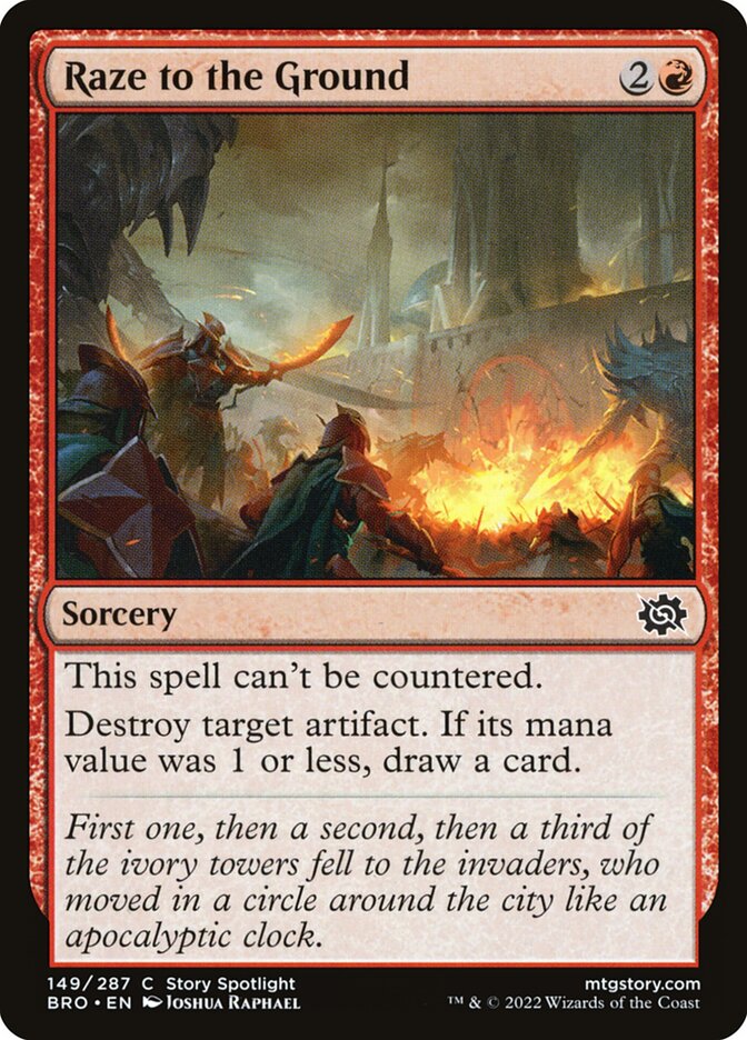 Raze to the Ground (The Brothers' War)