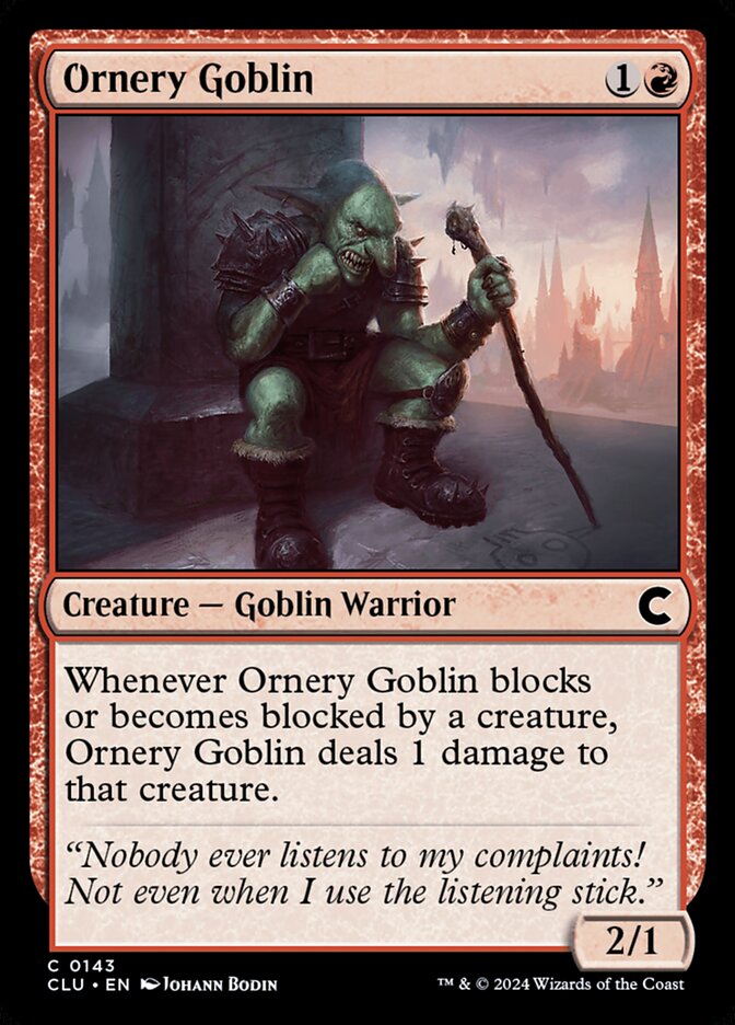 Ornery Goblin (Ravnica: Clue Edition)