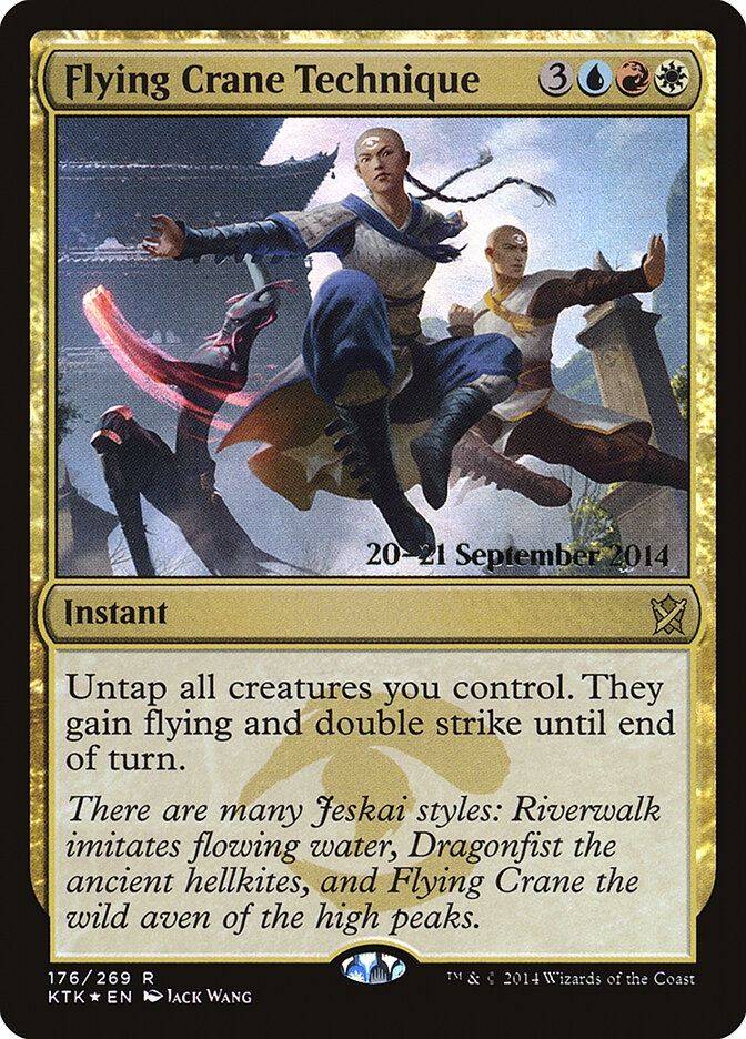 Flying Crane Technique (Khans of Tarkir Promos)