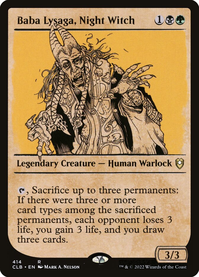 Baba Lysaga, Night Witch (Commander Legends: Battle for Baldur's Gate)