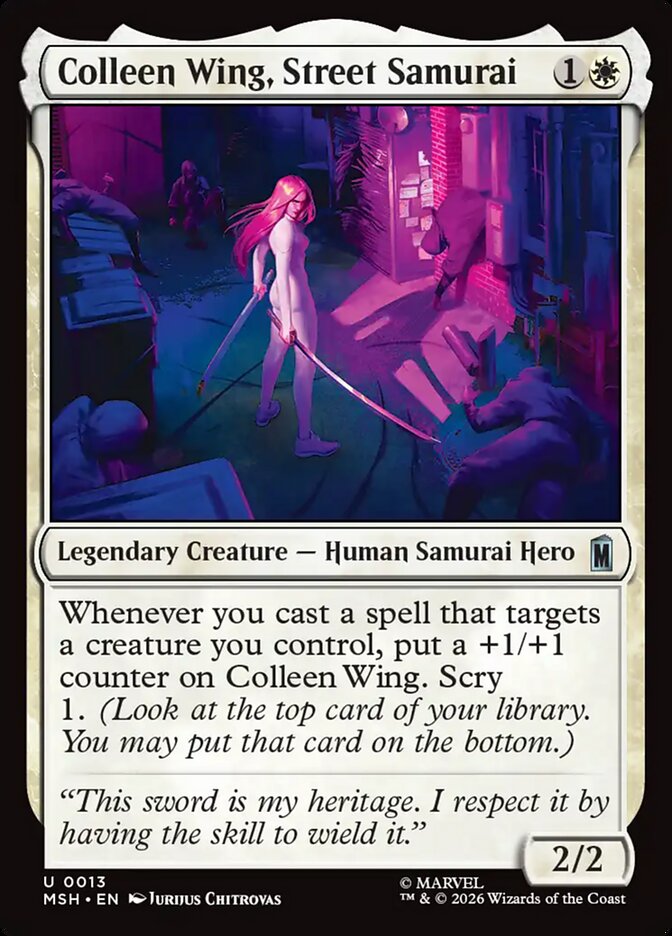 Colleen Wing, Street Samurai (Marvel Super Heroes)