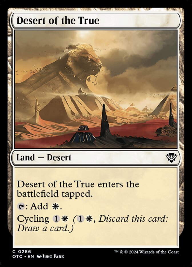 Desert of the True (Outlaws of Thunder Junction Commander)