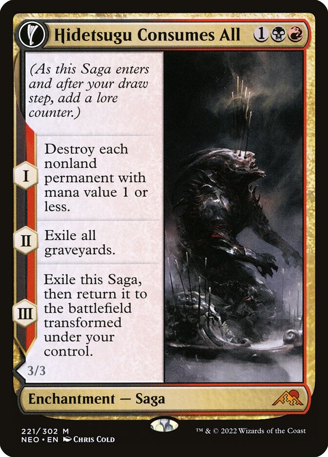 Hidetsugu Consumes All (Kamigawa: Neon Dynasty)