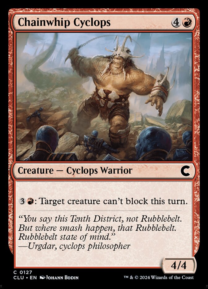 Chainwhip Cyclops (Ravnica: Clue Edition)