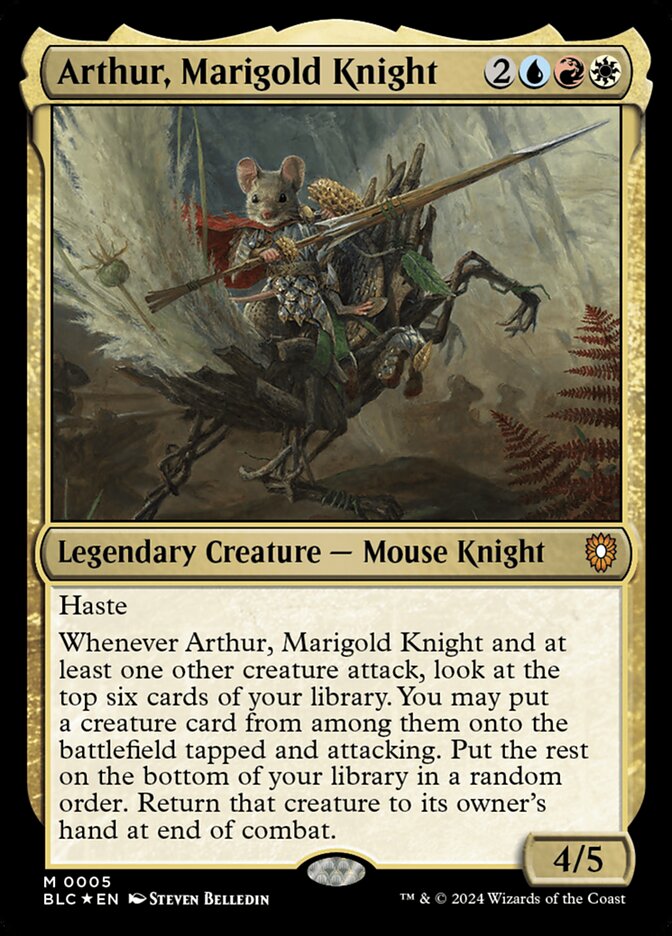Arthur, Marigold Knight (Bloomburrow Commander)