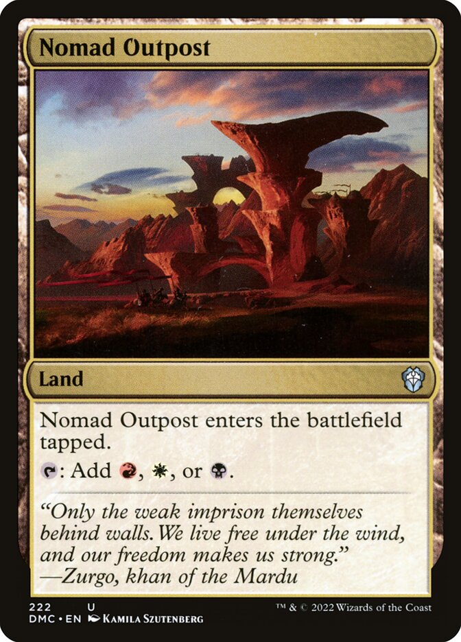 Nomad Outpost (Dominaria United Commander)