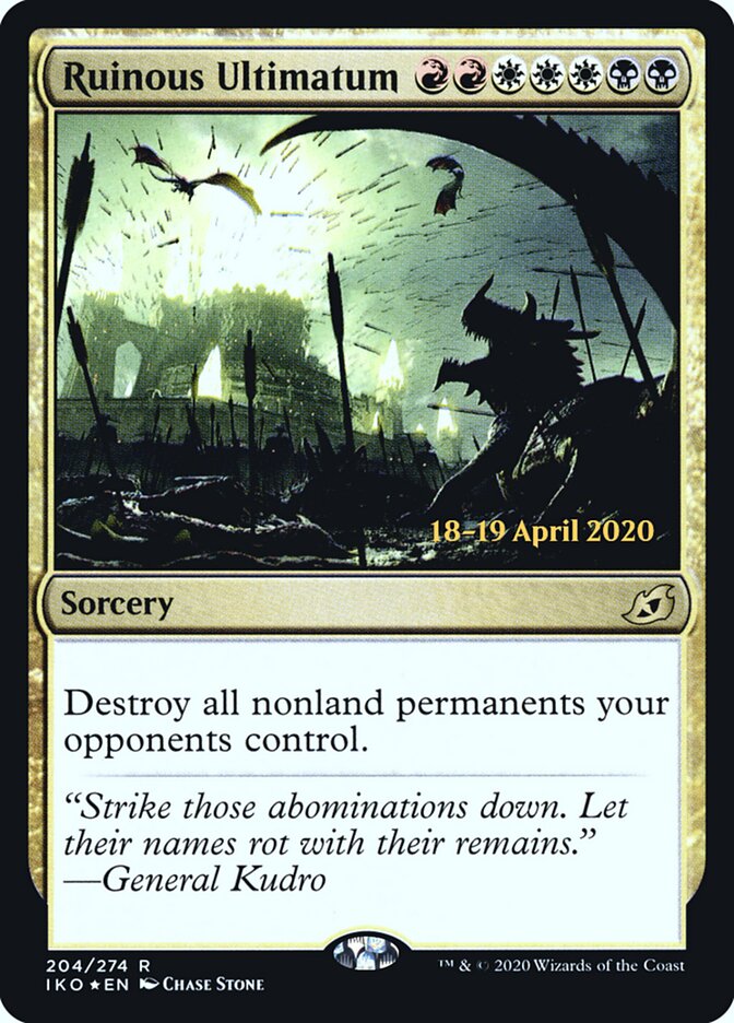 Ruinous Ultimatum (Ikoria: Lair of Behemoths Promos)
