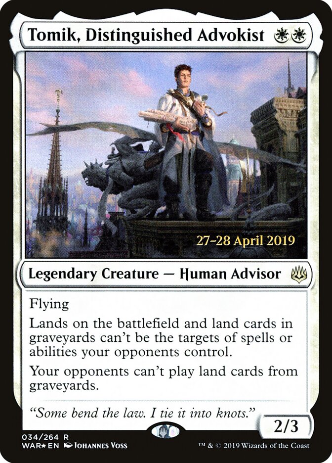 Tomik, Distinguished Advokist (War of the Spark Promos)