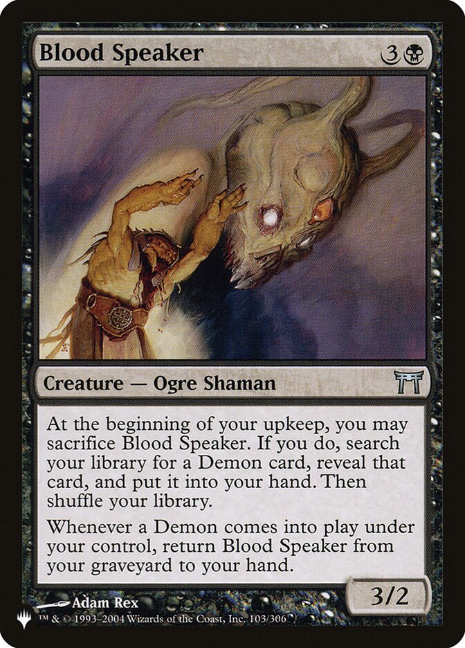 Blood Speaker (The List)