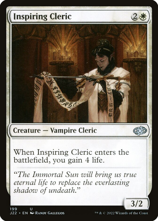Inspiring Cleric (Jumpstart 2022)