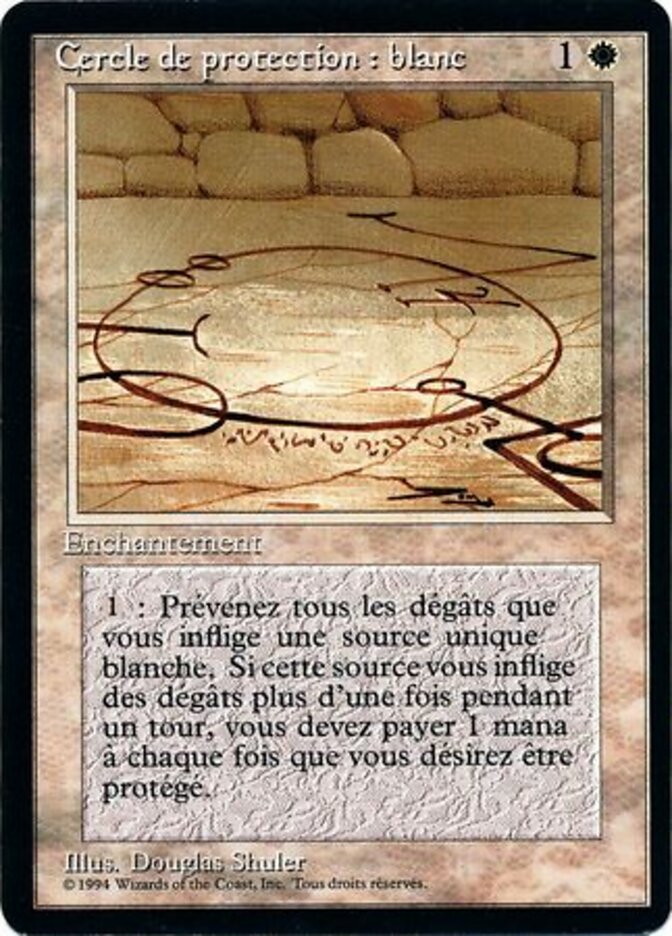 Circle of Protection: White (Foreign Black Border)