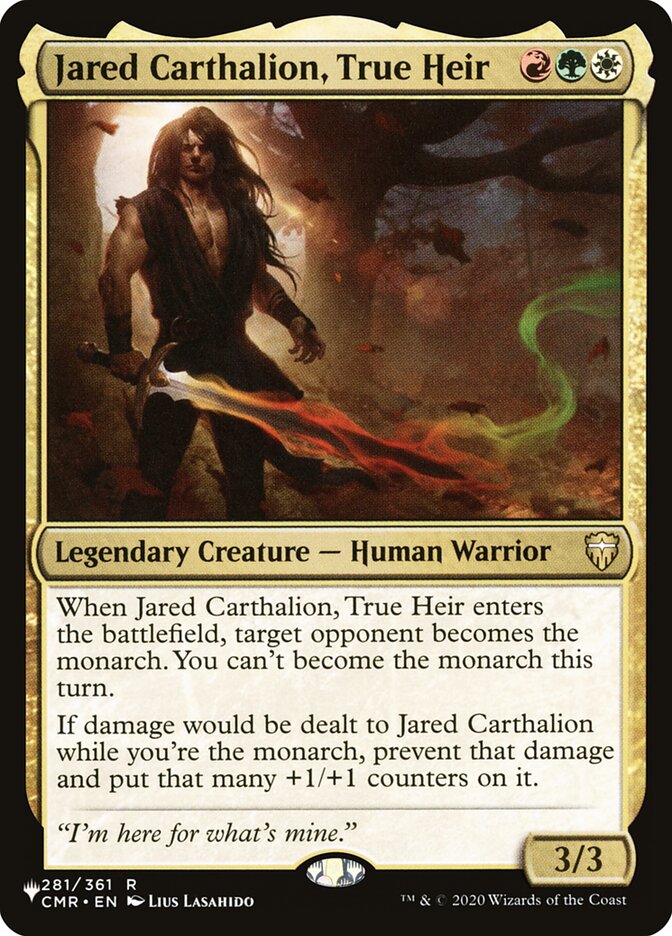 Jared Carthalion, True Heir (The List)