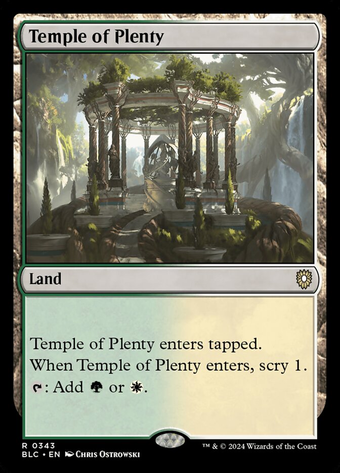Temple of Plenty (Bloomburrow Commander)