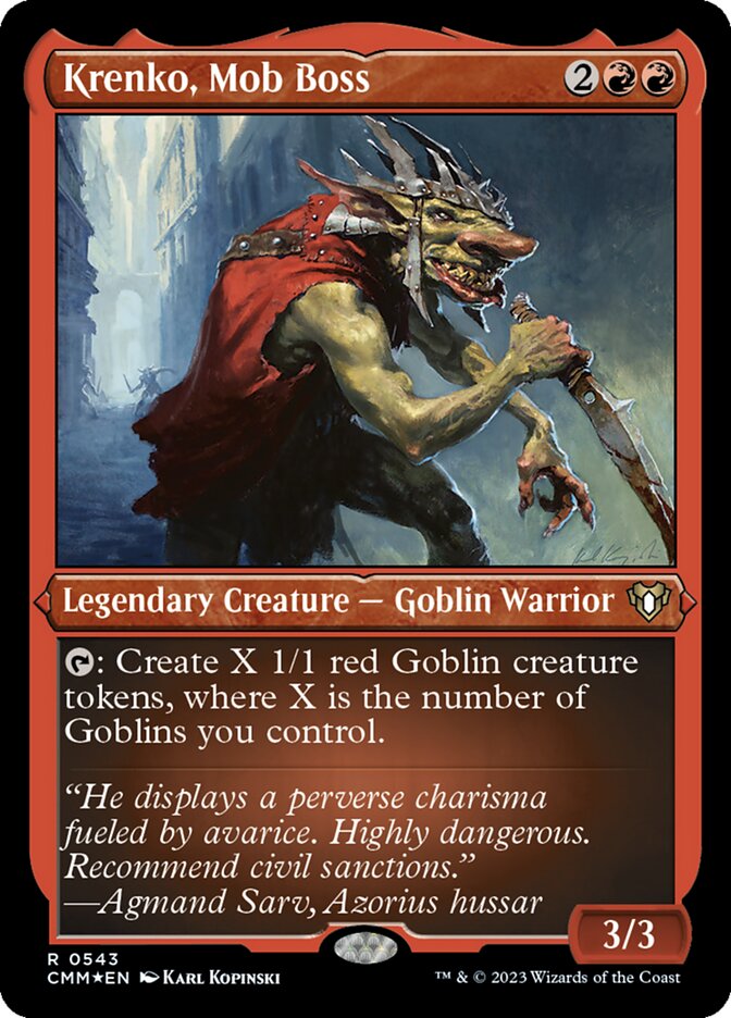 Krenko, Mob Boss (Commander Masters)