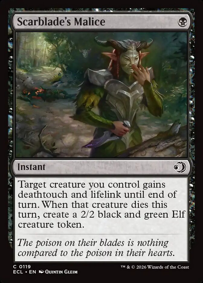 Scarblade's Malice (Lorwyn Eclipsed)