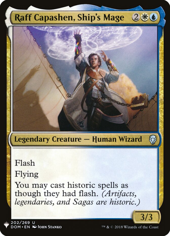 Raff Capashen, Ship's Mage (The List)