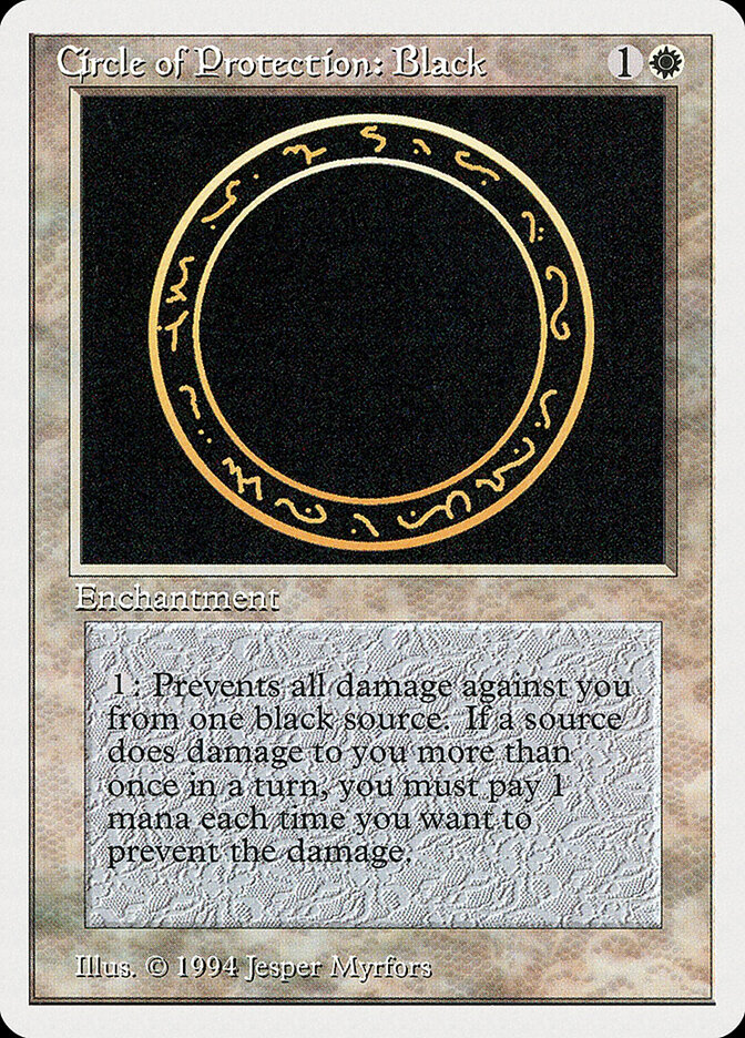 Circle of Protection: Black (Summer Magic / Edgar)