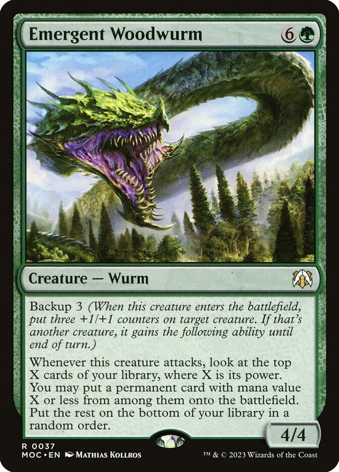 Emergent Woodwurm (March of the Machine Commander)