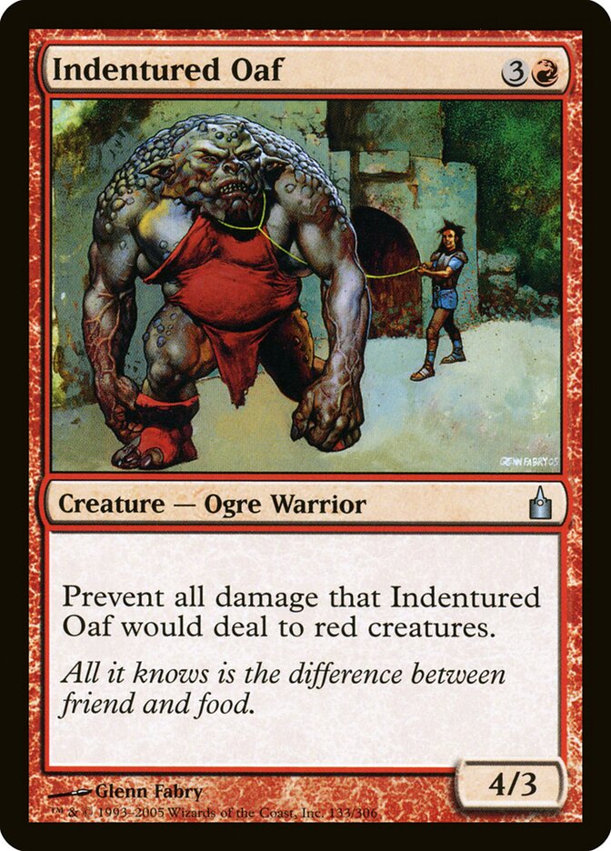 Indentured Oaf (Ravnica: City of Guilds)