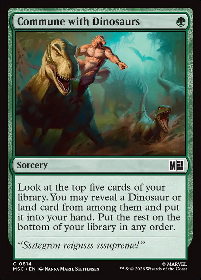 Commune with Dinosaurs (Marvel Super Heroes Commander)