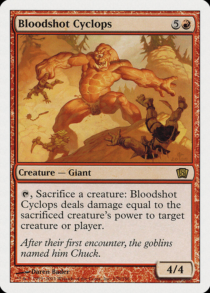 Bloodshot Cyclops (Eighth Edition)