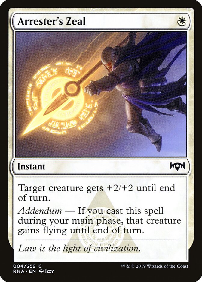 Arrester's Zeal (Ravnica Allegiance)