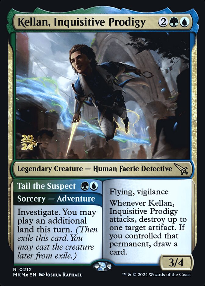 Kellan, Inquisitive Prodigy // Tail the Suspect (Murders at Karlov Manor Promos)
