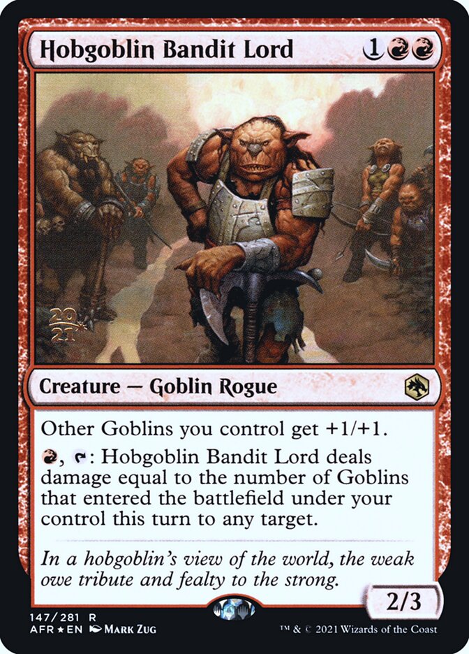Hobgoblin Bandit Lord (Adventures in the Forgotten Realms Promos)