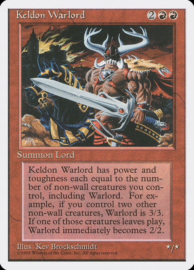Keldon Warlord (Fourth Edition)