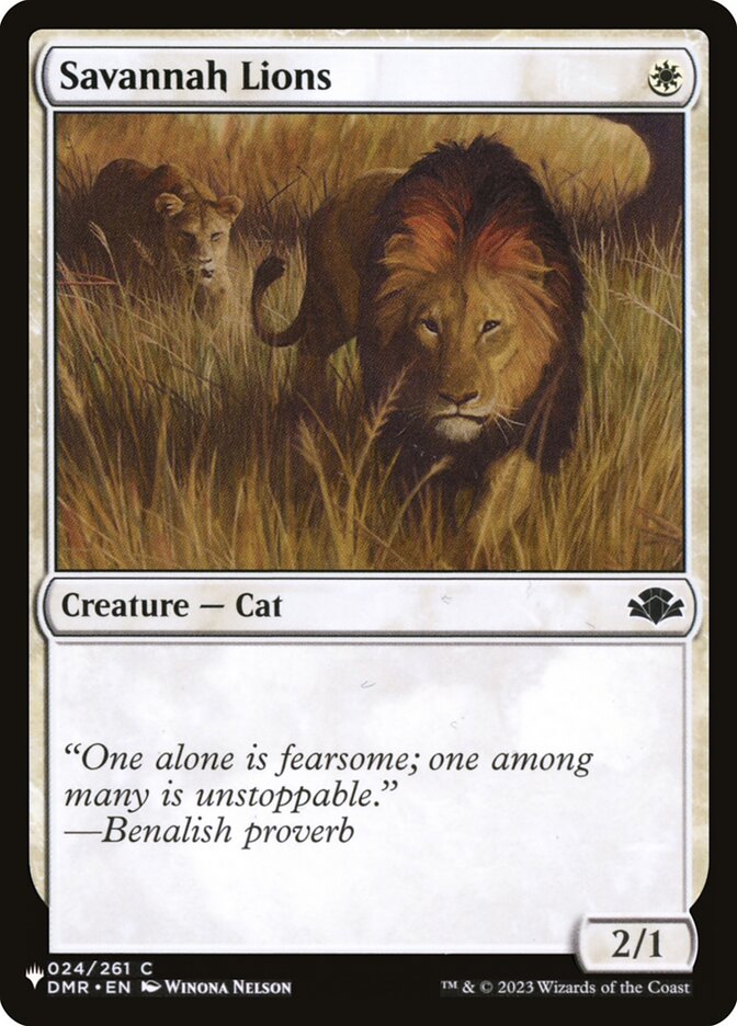 Savannah Lions (The List)