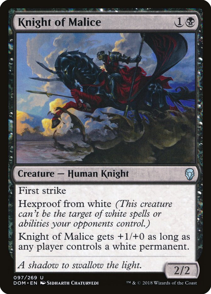 Knight of Malice (Dominaria)