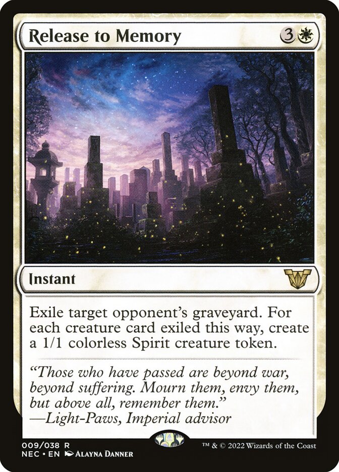 Release to Memory (Neon Dynasty Commander)