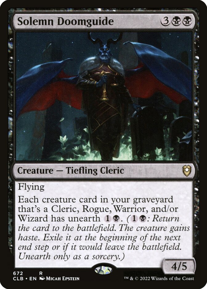 Solemn Doomguide (Commander Legends: Battle for Baldur's Gate)