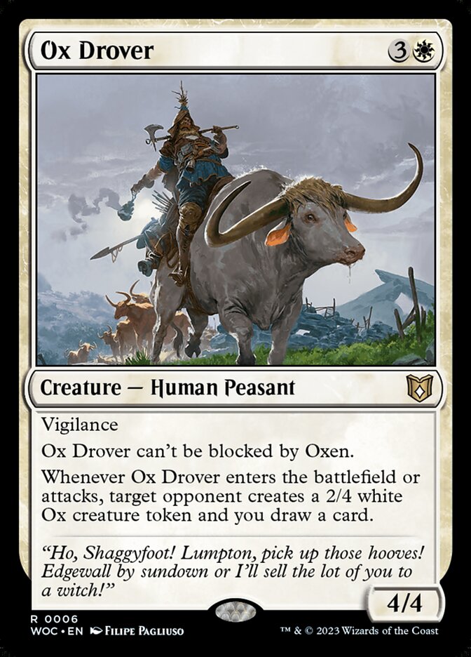 Ox Drover (Wilds of Eldraine Commander)