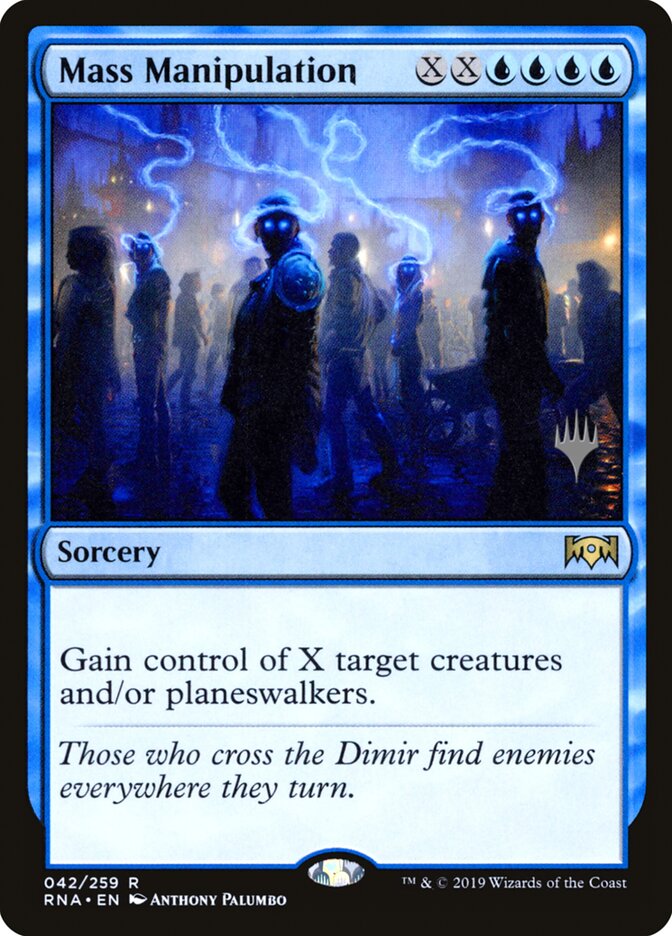 Mass Manipulation (Ravnica Allegiance Promos)