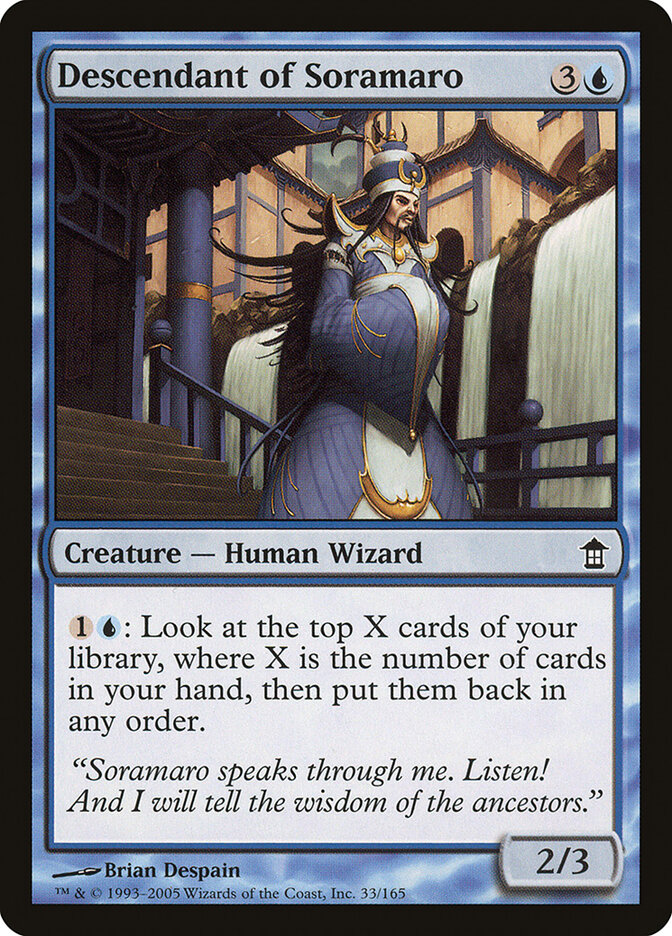 Descendant of Soramaro (Saviors of Kamigawa)