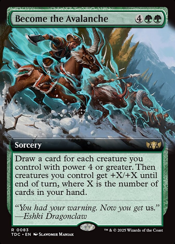 Become the Avalanche (Tarkir: Dragonstorm Commander)