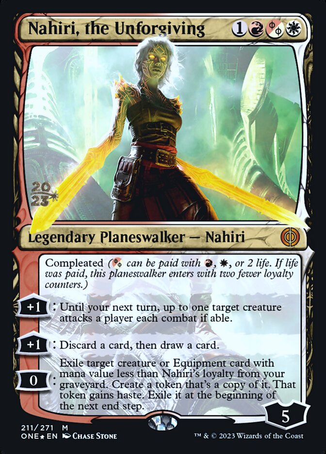 Nahiri, the Unforgiving (Phyrexia: All Will Be One Promos)
