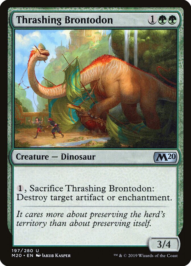 Thrashing Brontodon (Core Set 2020)