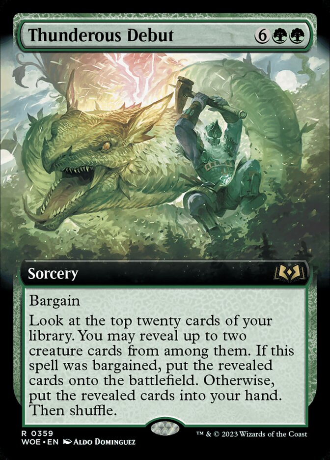 Thunderous Debut (Wilds of Eldraine)