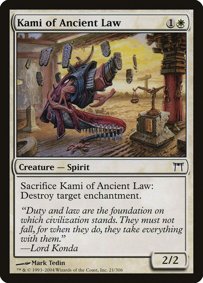 Kami of Ancient Law (Champions of Kamigawa)