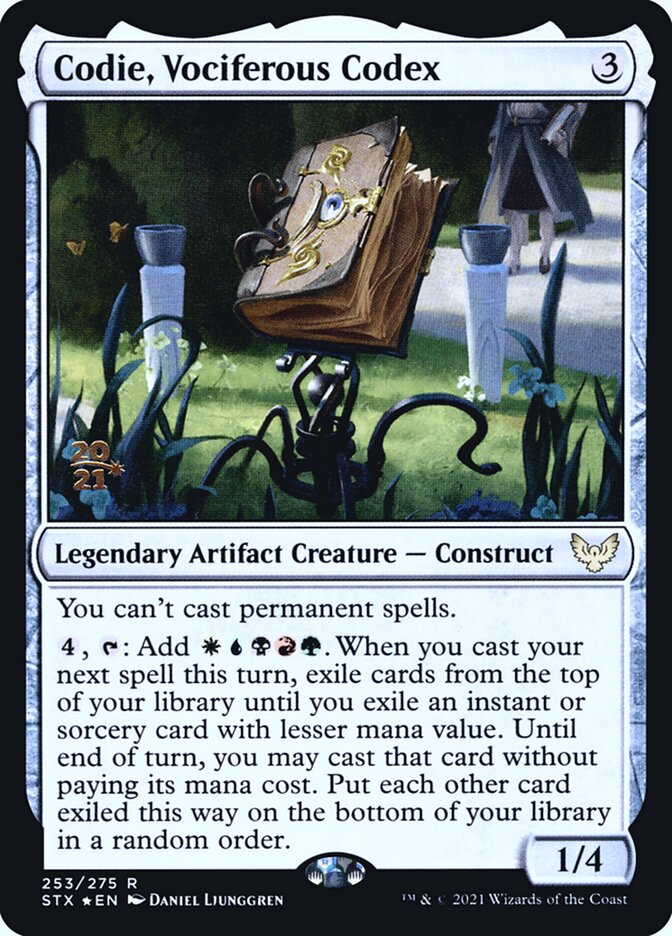 Codie, Vociferous Codex (Strixhaven: School of Mages Promos)