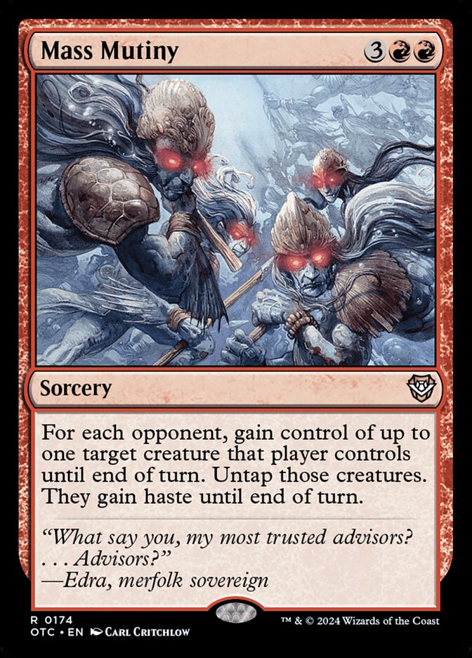 Mass Mutiny (Outlaws of Thunder Junction Commander)