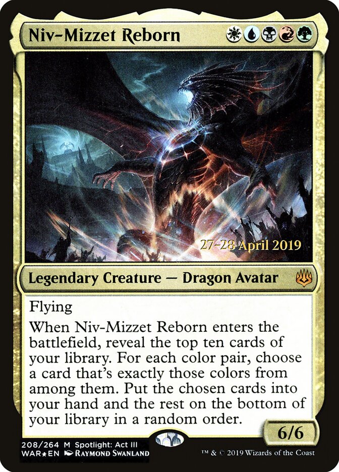 Niv-Mizzet Reborn (War of the Spark Promos)